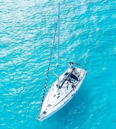 a sailboat in the ocean 