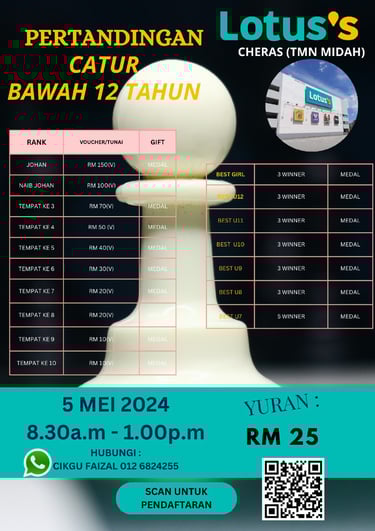 Kejohanan Catur Lotus’s Bawah 12 Catur Malaysia Chess Tournaments