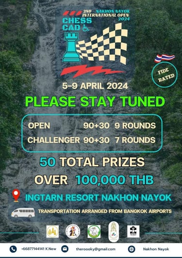 Thailand Chess. 2nd Chess CAD Nakhon Nayok International Open 2024 