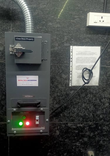 Napkin pad incinerator machine