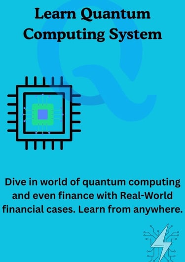 a computer screen with a computer and a text that says learn quantum quantum quantum quantum
