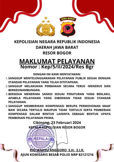maklumat pelayanan publik