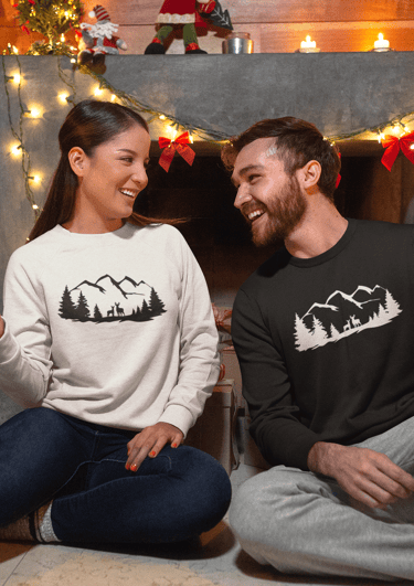 Kalėdiniai džemperiai juoda balta