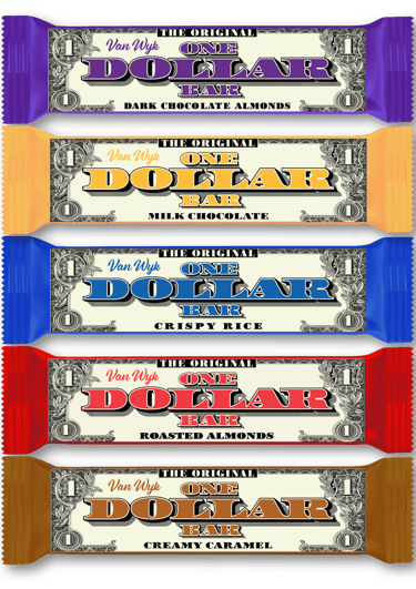 a variety of candy bars with different flavors