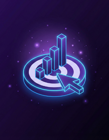 a blue and purple neon lite up in the dark