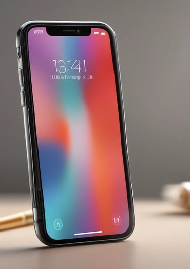 a cell phone with a bullet bullet on the screen