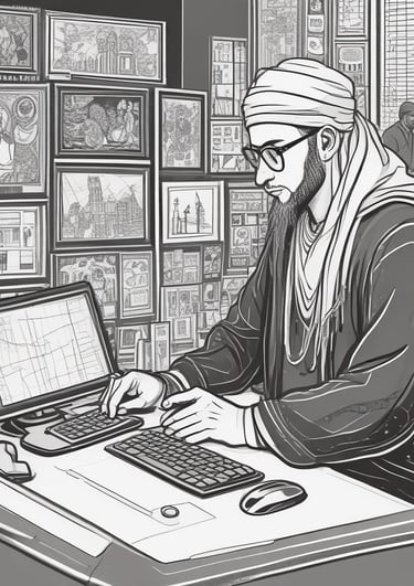 person holding pencil near laptop computer