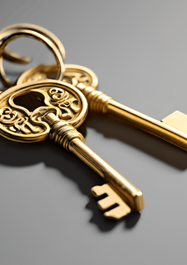 a keychaik with a keychaik and a keychain