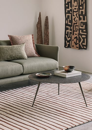 tapis modèle LINOS CINNAMON de la marque ROMO en laine