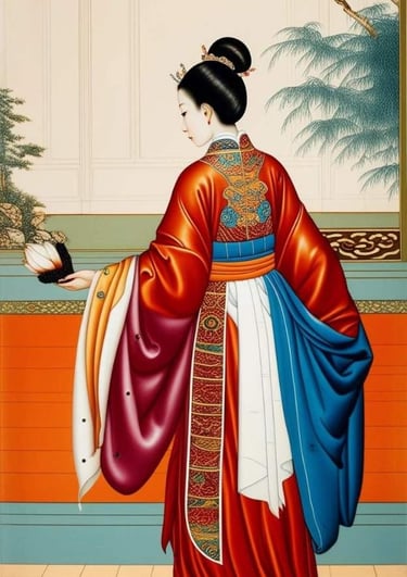 Văn Đức phu nhân cầm trầm hương thiên nhiên