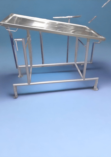 Mesa de exploración veterinaria tubular