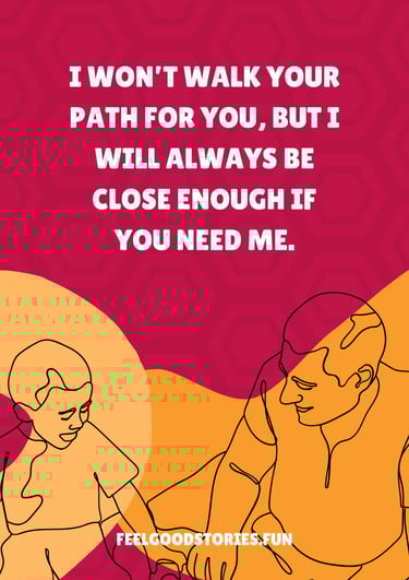 Fathers wisdom to son