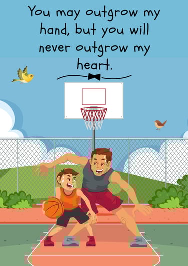 father and son happiest moment