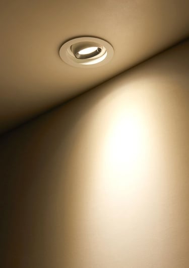 Premium anti-glare architectural downlighter for luxury ceiling design