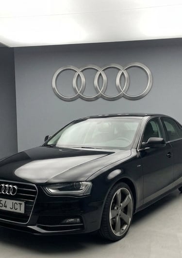 Audi A4 S-Line 2.0 TDI negro de ocasion en Albacete berlina automatica en IdelMoción Campollano
