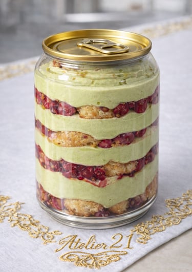 Tiramisu Pistache Framboise livré sur Nice