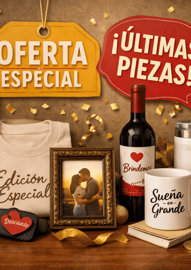 regalos únicos, ofertas, promociones, playeras, vinos, fotos, tazas, sudaderas, chocolates, carteras