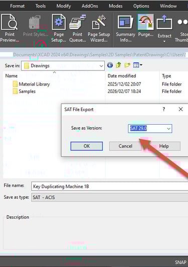 SAB File Export in xCAD
