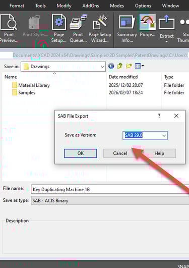 SAB File Export in xCAD