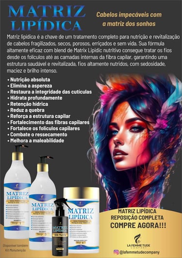 a woman with a hairdof and a bottle of natrique