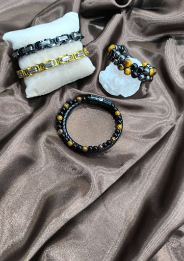 Bracelet homme élégant et robuste, symbole de style et de caractère.