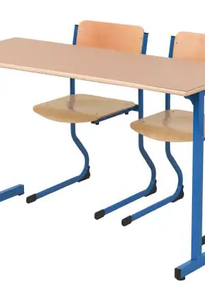 Table scolaire , chaise scolaire double ou individuel fabrication française