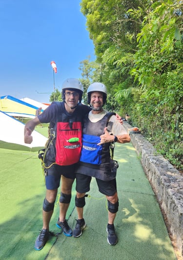 Já com o equipamento, pronto pra decolar !