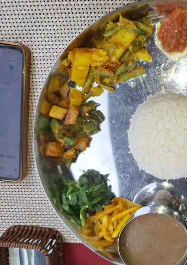 Nepal's national Dal Bhatplat