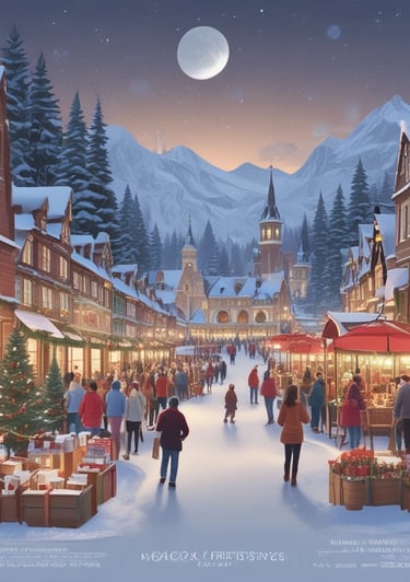 a poster for a christmas card with santa claus claus claus claus claus claus claus claus