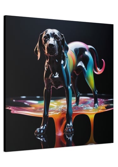 color dog art