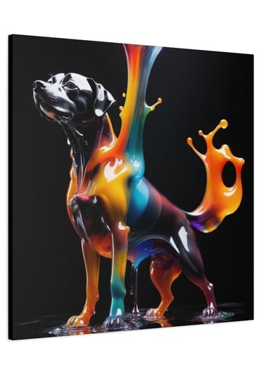 color dog art