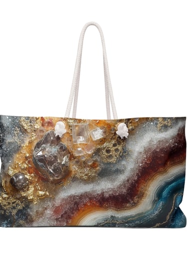 crystal weekender bag
