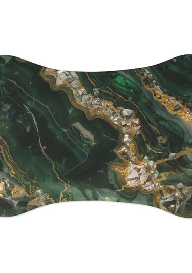 green marble mat