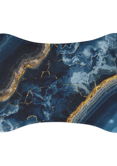 blue marble mat