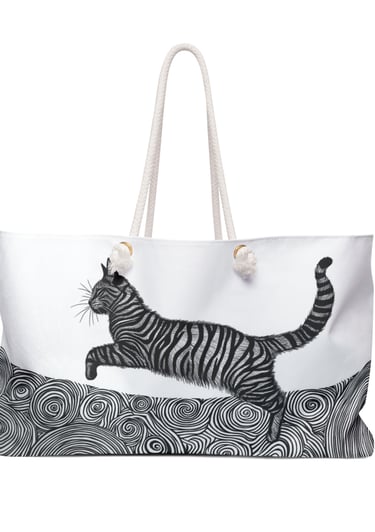 cat weekender bag