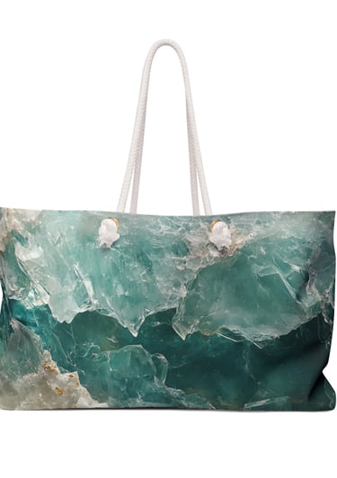crystal weekender bag