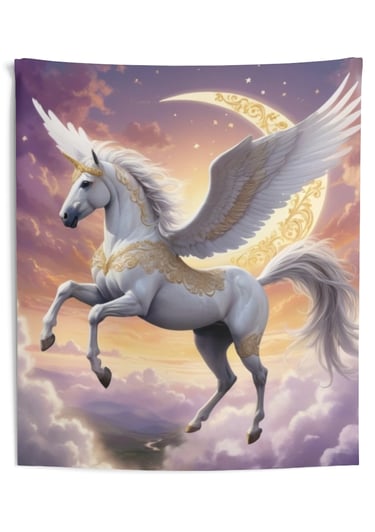 flying Pegasus tapestry