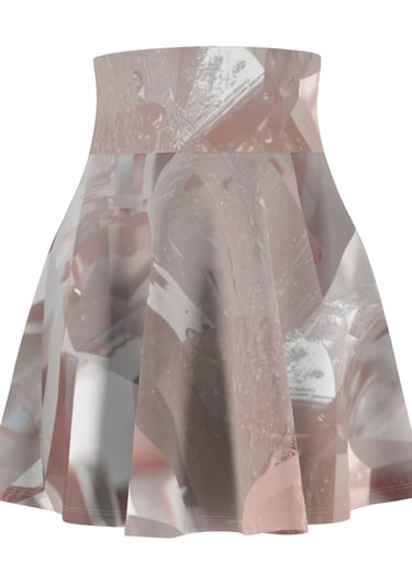 pink crystal skater skirt