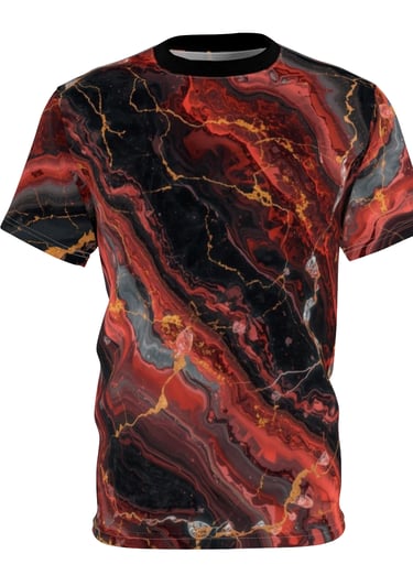 red black marble t-shirt