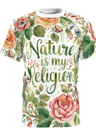 nature floral t-shirt