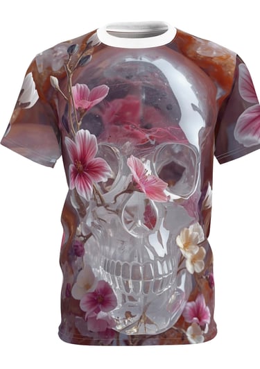 pink crystal skull t-shirt