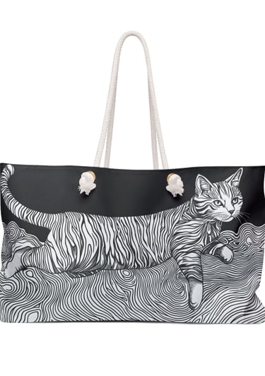 cat weekender bag