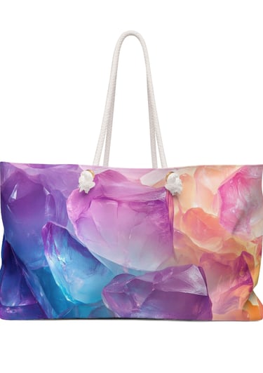 crystal weekender bag