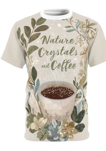 coffee floral t-shirt