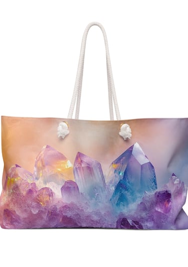 crystal weekender bag