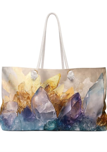 crystal weekender bag