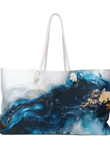 marble weekender bag