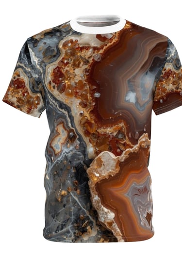 grey brown agate t-shirt