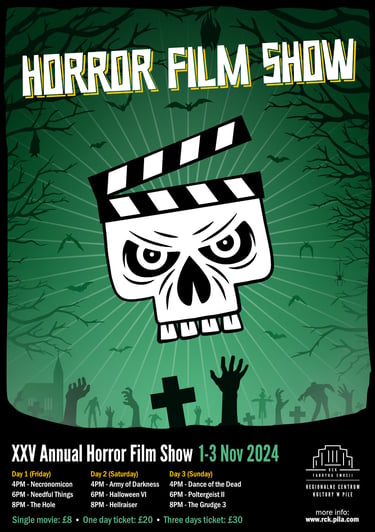 Horror Film Show poster design