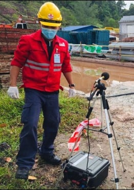 Noise Level Monitoring at project site